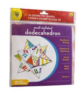 Small Stellated Dodecahedron Craft Kit - Purple